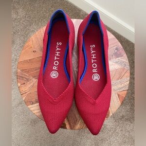Rothy's Red and Blue Women's Flats